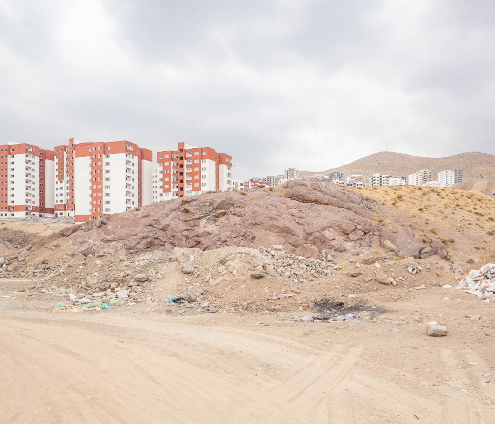 Housing blocks under construction in Pardis, Tehran (Iran).